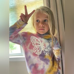 Children Custom Clothing, Personalized Clothes, Butterfly Flower, Personal Name